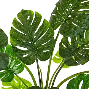 high quality artificial monstera with PU stem (7)