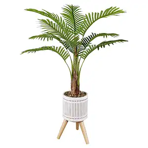 3.9ft potted artificial tree with planter