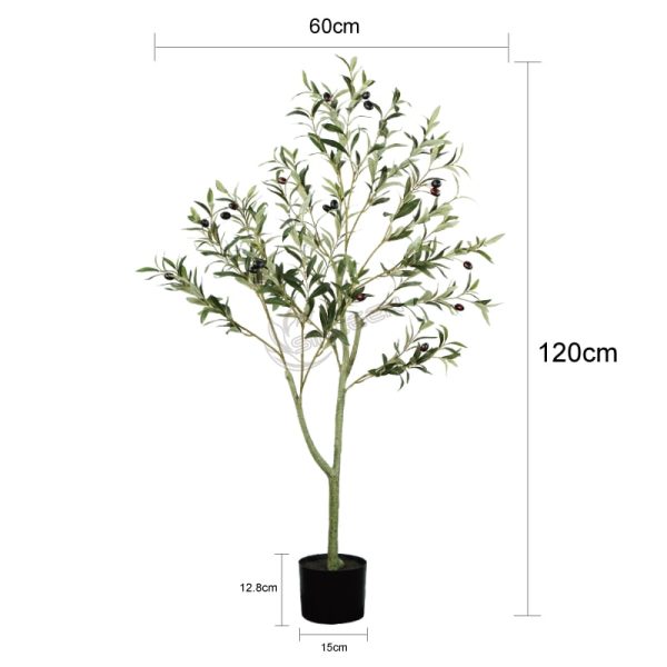 1.2米橄榄尺寸 4ft artificial olive tree
