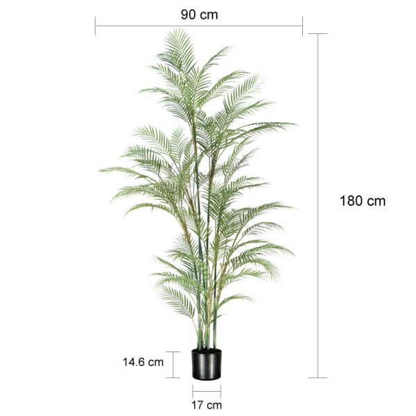 180CM针葵64叶尺寸 artificial indoor palm tree 180cm