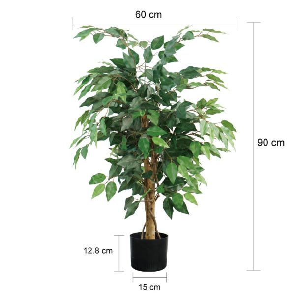90CM378叶榕树尺寸 artificial ficus trees