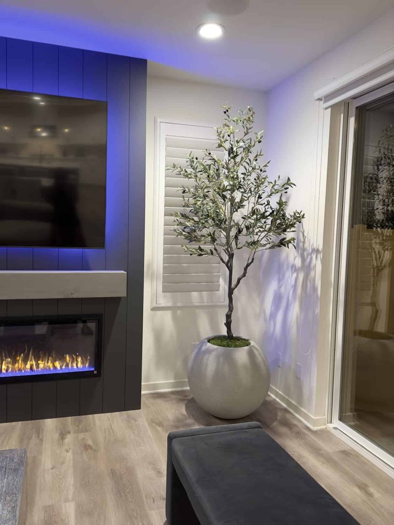 How to style artificial olive tree
